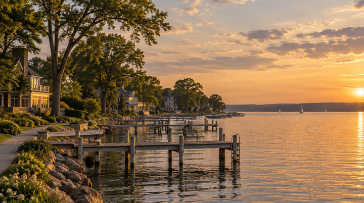 Lakefront at Lake Geneva, Wisconsin